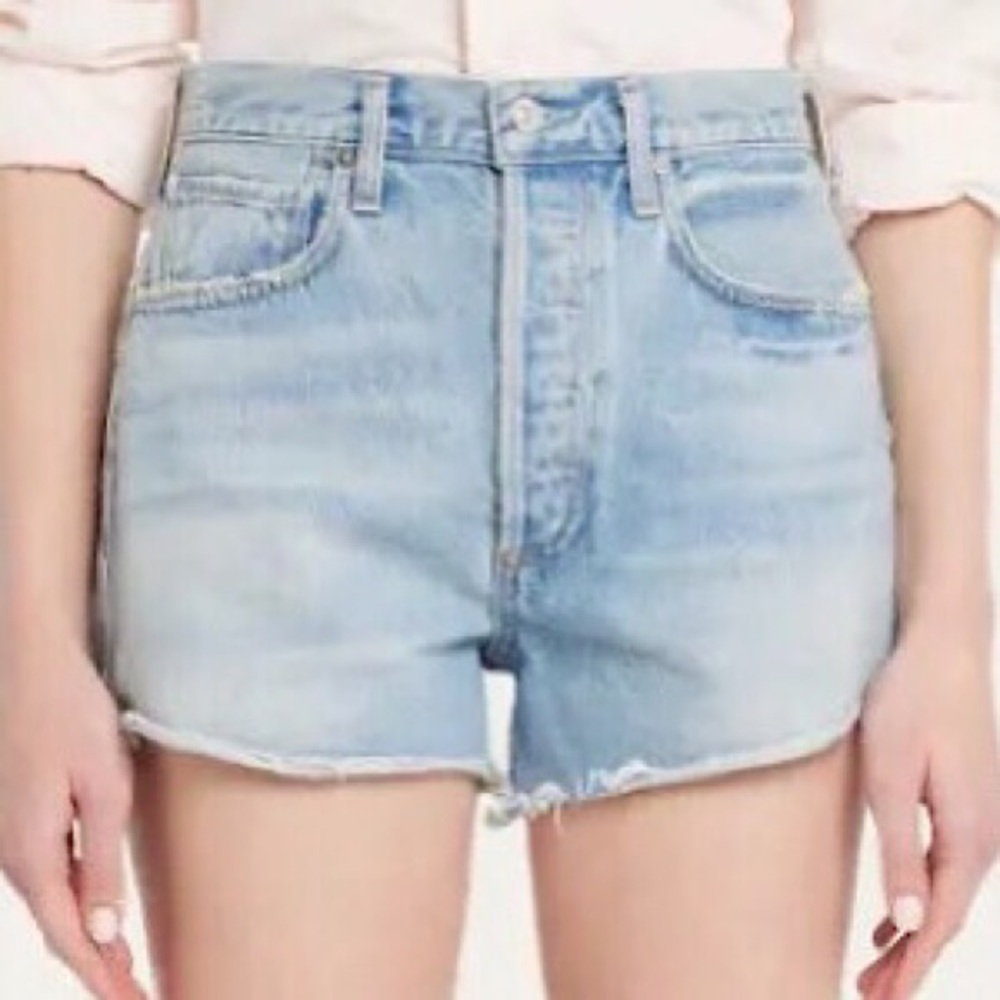 Citizens Of Humanity Light Blue Denim Jean Shorts